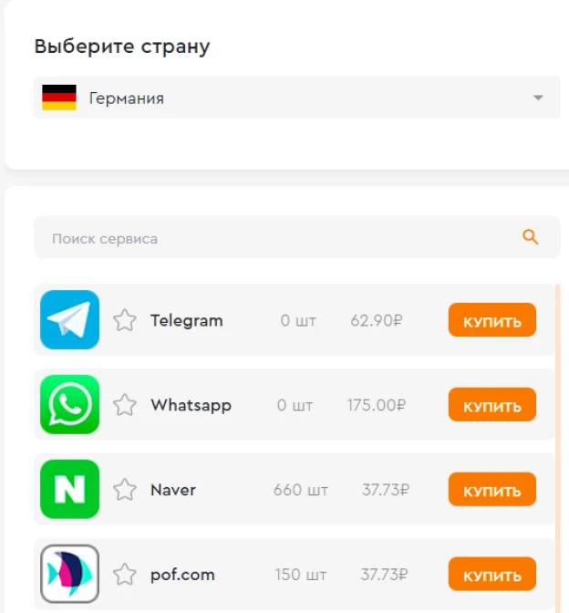 Купить виртуальный немецкий номер для приема СМС